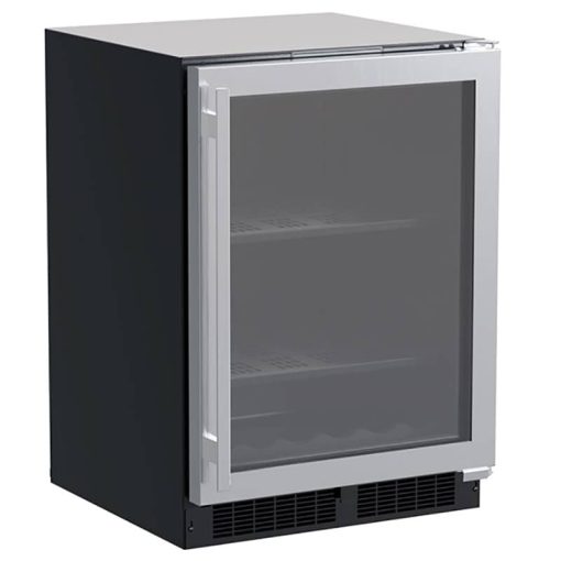 Marvel 24" Stainless Frame Built-In Beverage Center With Wine Cradle