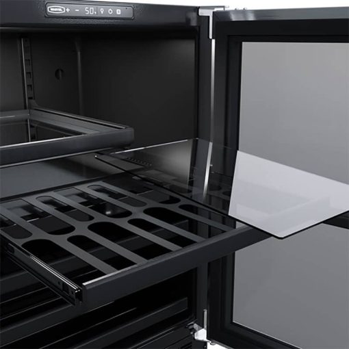 Marvel 24" Stainless Frame Built-In Dual Zone Wine & Beverage Center - Image 3