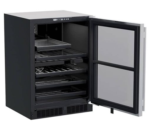 Marvel 24" Stainless Frame Built-In Dual Zone Wine & Beverage Center - Image 2