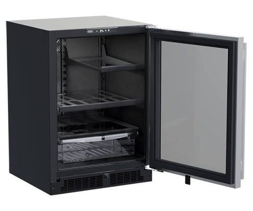 Marvel 24" Stainless Frame Built-In Refrigerator With 3-in-1 Convertible Shelf & Maxstore Bin - Image 2