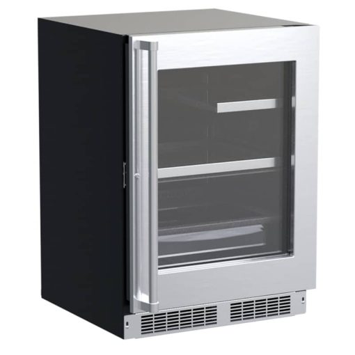 Marvel Professional 24" Stainless Frame Built-In Refrigerator With 3-In-1 Convertible Shelf & Maxstore Bin