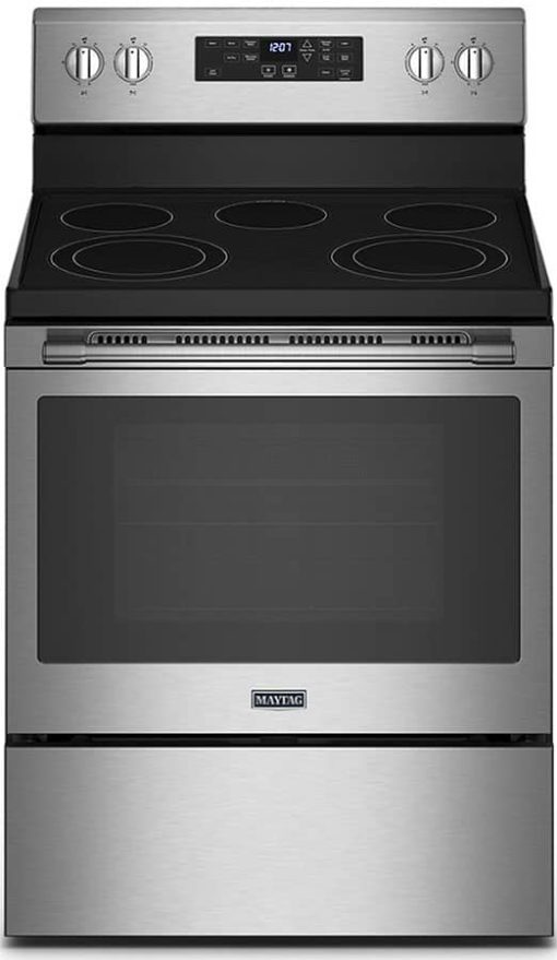 Maytag 5.3 Cu. Ft. Fingerprint Resistant Stainless Steel Electric Range With Air Fryer And Basket