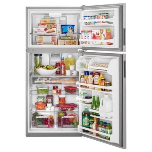 20.5 cu ft Top Freezer Stainless Refrigerator - Image 2