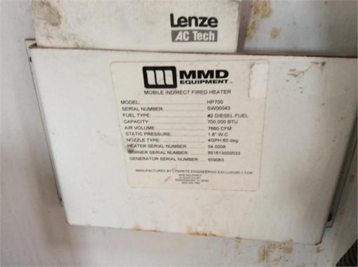 2014 MMD HEAT PRO HP700 - Used - Image 16