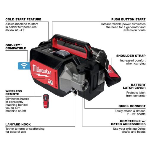 Milwaukee MX FUEL Concrete Vibrator - Image 4