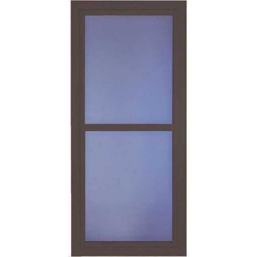 Larson Easy Vent 146 Series 36 In. W x 81 In. H x 1-7/8 In. Thick Brown Full View Aluminum Storm Door