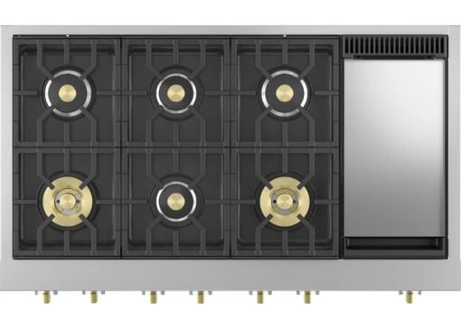 Monogram ADA 48" Stainless Steel Professional Gas Rangetop With 6 Burners And Griddle - Image 2