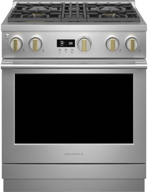 Monogram ADA 30" Stainless Steel Dual-Fuel Professional Range With 4 Burners