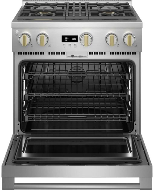 Monogram ADA 30" Stainless Steel Dual-Fuel Professional Range With 4 Burners - Image 2