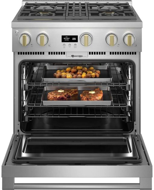 Monogram ADA 30" Stainless Steel Dual-Fuel Professional Range With 4 Burners - Image 3