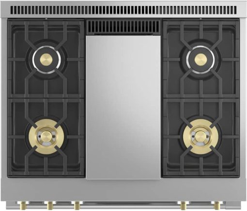 Monogram ADA 36" Stainless Steel Dual-Fuel Professional Range With 4 Burners & Griddle - Image 4