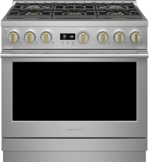 Monogram ADA 36" Stainless Steel Dual-Fuel Professional Range With 6 Burners