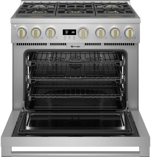 Monogram ADA 36" Stainless Steel Dual-Fuel Professional Range With 6 Burners - Image 2