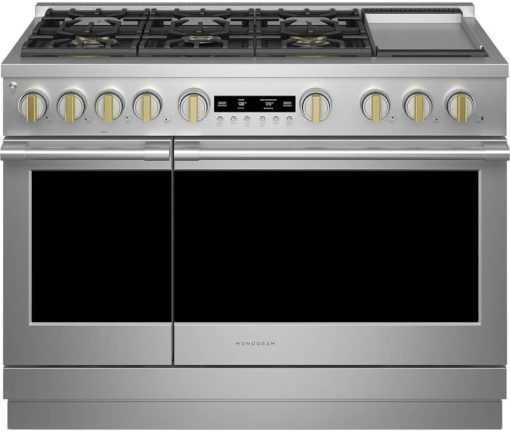 Monogram ADA 48" Stainless Steel Dual-Fuel Professional Range With 6 Burners And Griddle (Natural Gas) - Image 6