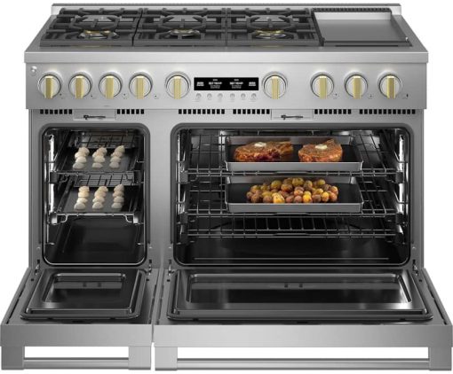 Monogram ADA 48" Stainless Steel Dual-Fuel Professional Range With 6 Burners And Griddle (Natural Gas) - Image 5