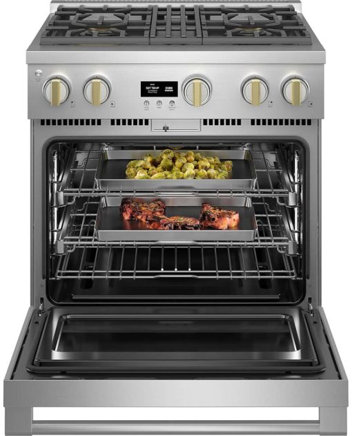 Monogram ADA 30" Stainless Steel Natural Gas Professional Range With 4 Burners - Image 3