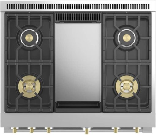 Monogram ADA 36" Stainless Steel Natural Gas Professional Range With 4 Burners And Griddle - Image 8
