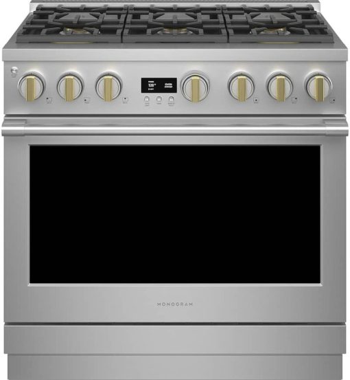 Monogram ADA 36" Stainless Steel Natural Gas Professional Range With 6 Burners