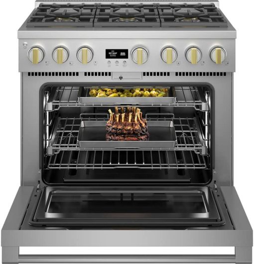 Monogram ADA 36" Stainless Steel Natural Gas Professional Range With 6 Burners - Image 3