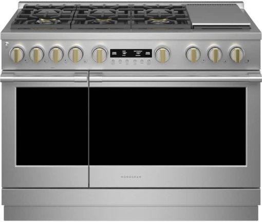 Monogram ADA 48" Stainless Steel Natural Gas Professional Range With 6 Burners And Griddle