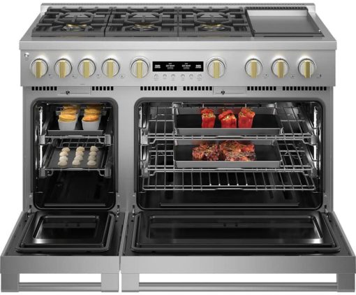 Monogram ADA 48" Stainless Steel Natural Gas Professional Range With 6 Burners And Griddle - Image 5