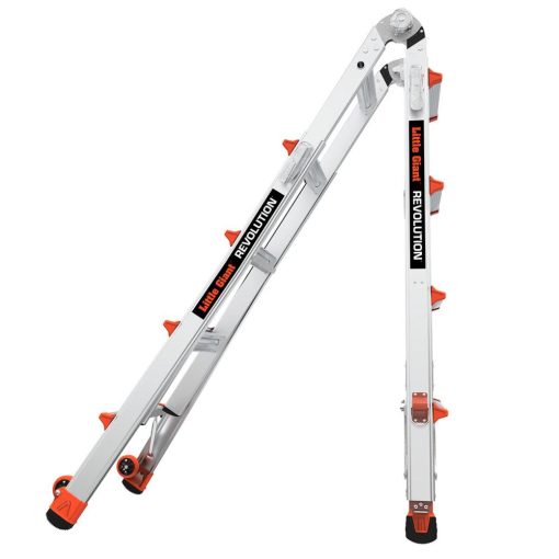 Revolution M17 Aluminum Type 1A 300lb Rated Telescoping Multi-Position Ladder with Ratchet Leg Leveler - Image 5