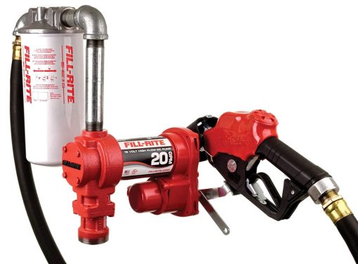 Fill-Rite 17 GPM, 12V DC High Flow Pump, 1"  x 18' Hose, 1"  Ultra High Flow