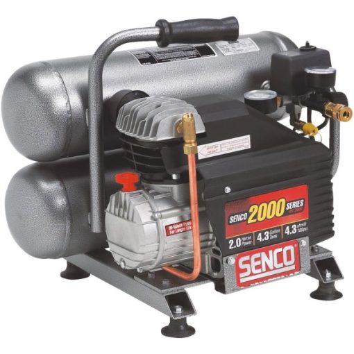 Senco 4.3 Gal. Portable 125 psi Twin-Stack Air Compressor