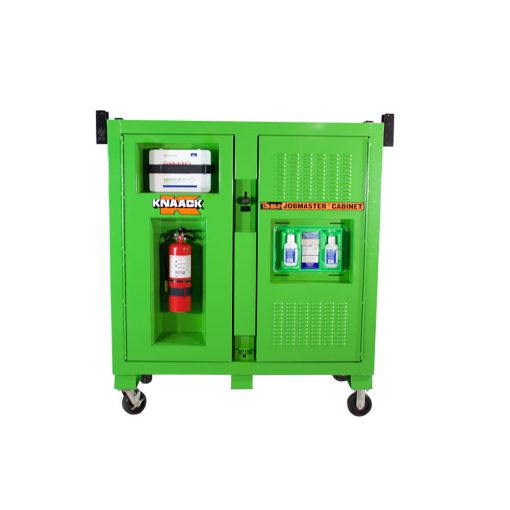 Safety Kage™ Cabinet, 59.4 cu ft, with hooks, shelves, and cubby holes. - Image 2