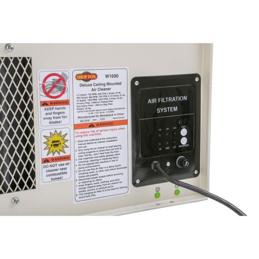 SHOP FOX W1690 3-Speed Air Filter - Image 3