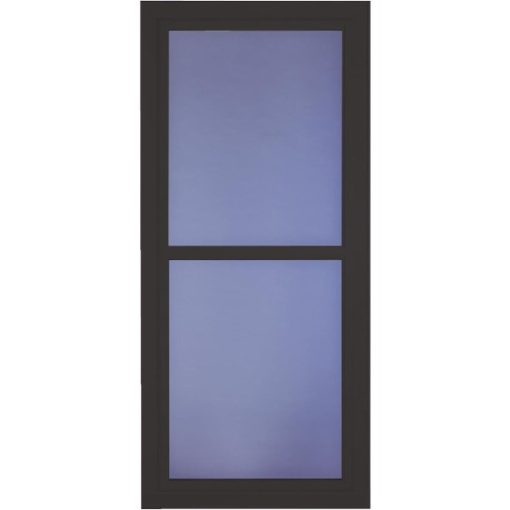 Larson Easy Vent 146 Series 36 In. W x 81 In. H x 1-7/8 In. Thick Black Full View Aluminum Storm Door