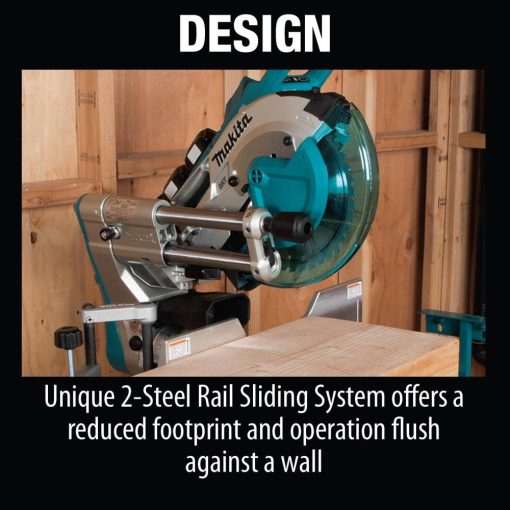 Makita 36V (18V X2) LXT Compound Miter Saw Brushless 10" Dual Bevel Sliding with Laser Kit - Image 6