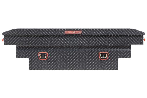 Weather Guard Saddle Truck Tool Box Aluminum Compact Deep Gunmetal Gray - Image 3