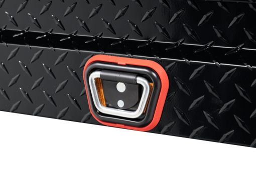 Weather Guard 56" Low Profile Lo-Side Truck Tool Box Aluminum Gloss Black - Image 8