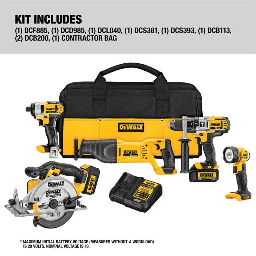 DEWALT 20V MAX  5 Tool Combo Kit - Image 8