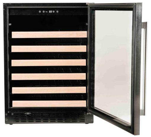Azure ADA 24" Stainless Steel Glass Door Wine Center - Image 2
