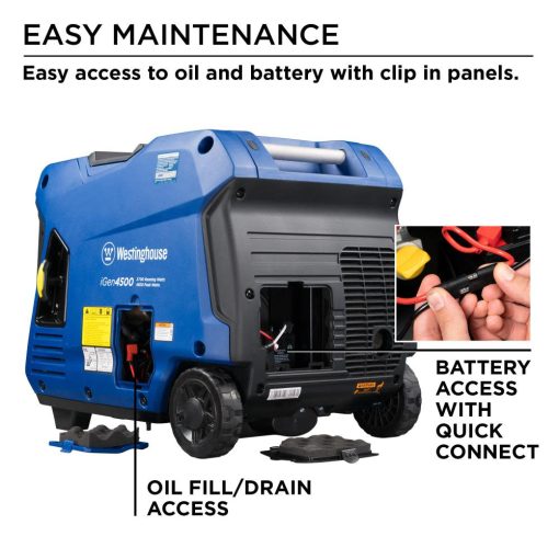 Westinghouse iGen Inverter Portable Generator 3700 Rated 4500 Surge Watt with Remote Start - Image 10