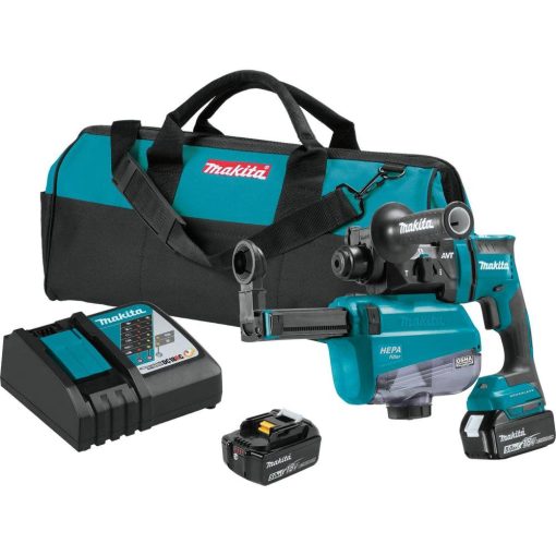 18V LXT® Li-Ion BR Cordless 11/16 In. AVT® SDS-Plus Rotary Hammer Kit with AWS Capable HEPA Dust Extractor
