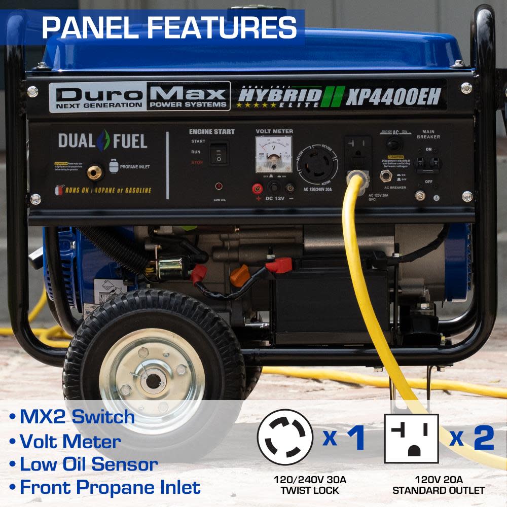 4400-Watt Dual Fuel Hybrid Portable Generator - Image 4