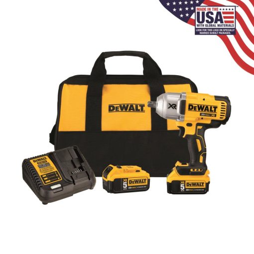 DCF899P2-20V MAX* XR Brushless High Torque 1/2" Impact Wrench Kit w/Detent Anvil Maximum initial battery voltage (measured without a workload) is 20 volts. Nominal voltage is 18.