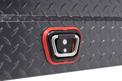 Weather Guard Saddle Truck Tool Box Aluminum Low Profile Gunmetal Gray - Image 8