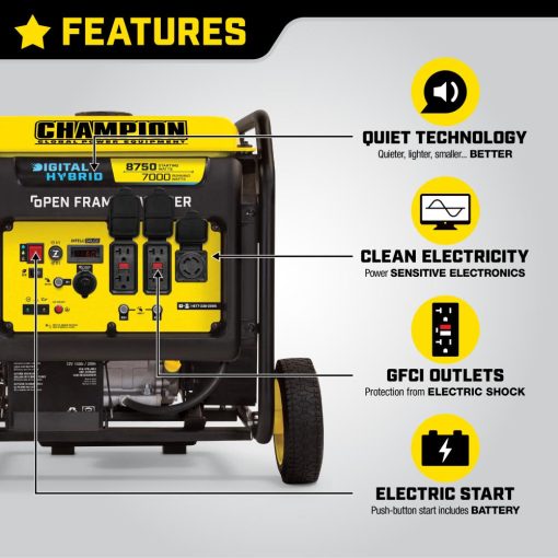 Champion 8750-Watt Open Frame Inverter Generator - Image 3