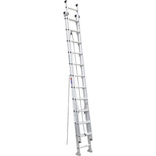 Werner 24 Ft. Aluminum Extension Ladder with 300 Lb. Load Capacity Type IA Duty Rating