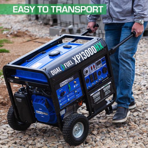 DuroMax Generator with CO Alert 13000Watt 500cc Dual Fuel Gas Propane Portable - Image 10