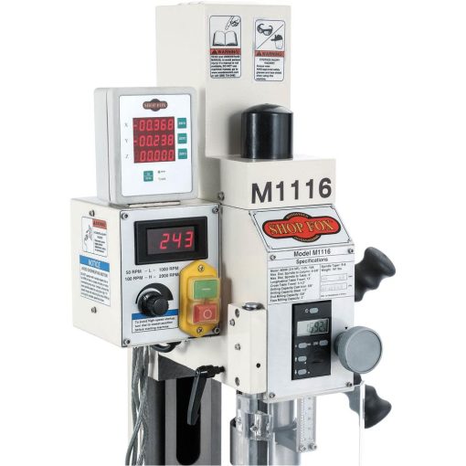 Shop Fox Mill/Drill 110V 3/4HP 1 Phase Deluxe Variable Speed - Image 5