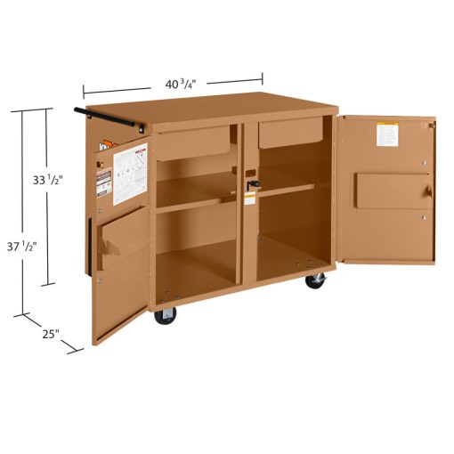 JOBMASTER Rolling Work Bench Steel Jobsite Box - Image 3