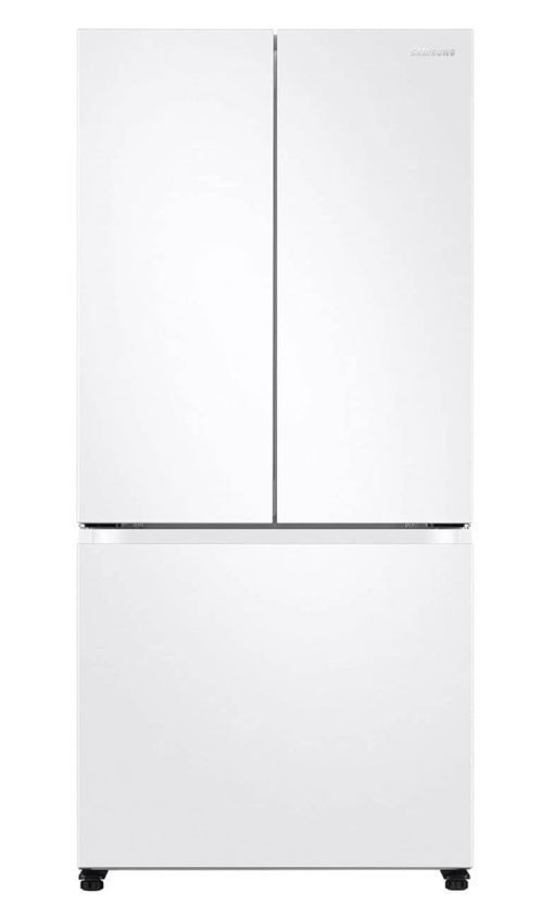 Samsung ADA 19.5 Cu. Ft. Fingerprint Resistant White 3-Door French Door Smart Refrigerator