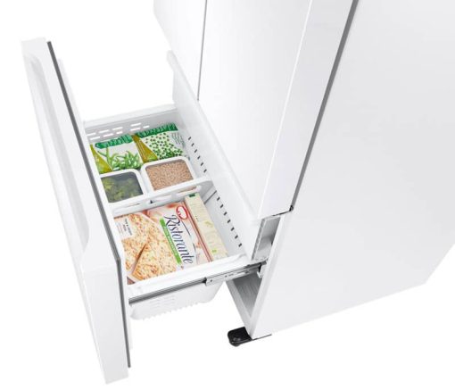 Samsung ADA 19.5 Cu. Ft. Fingerprint Resistant White 3-Door French Door Smart Refrigerator - Image 8