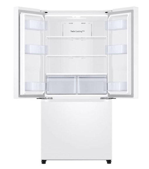 Samsung ADA 19.5 Cu. Ft. Fingerprint Resistant White 3-Door French Door Smart Refrigerator - Image 3