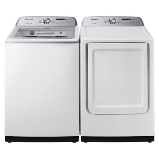 Samsung Top Load Washer and Dryer Pair - White